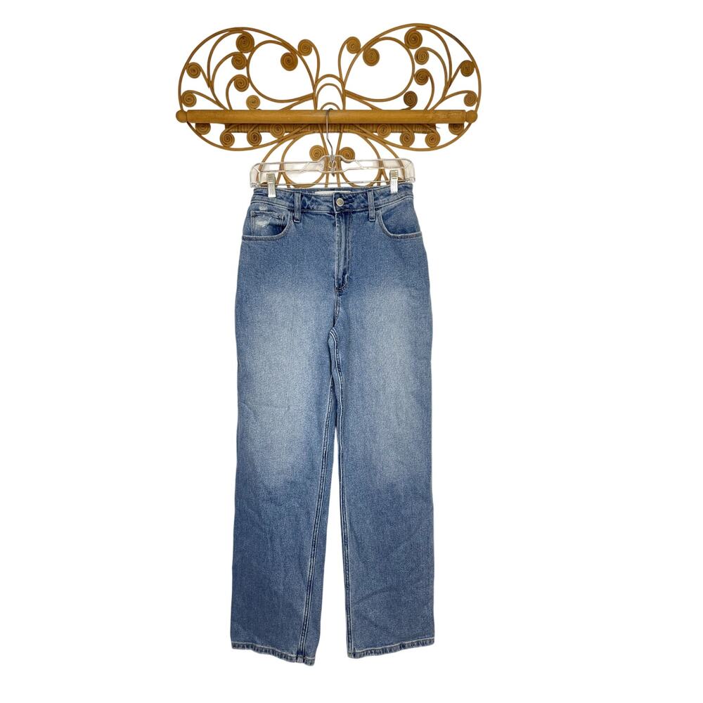 Hollister curvy ultra high rise dad jeans sz 4